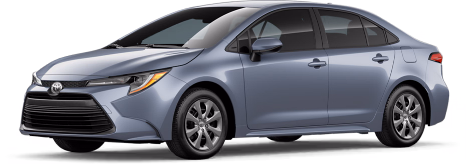 2022 Toyota Corolla Hybrid silver sedan at Tianjin port pre-export inspection