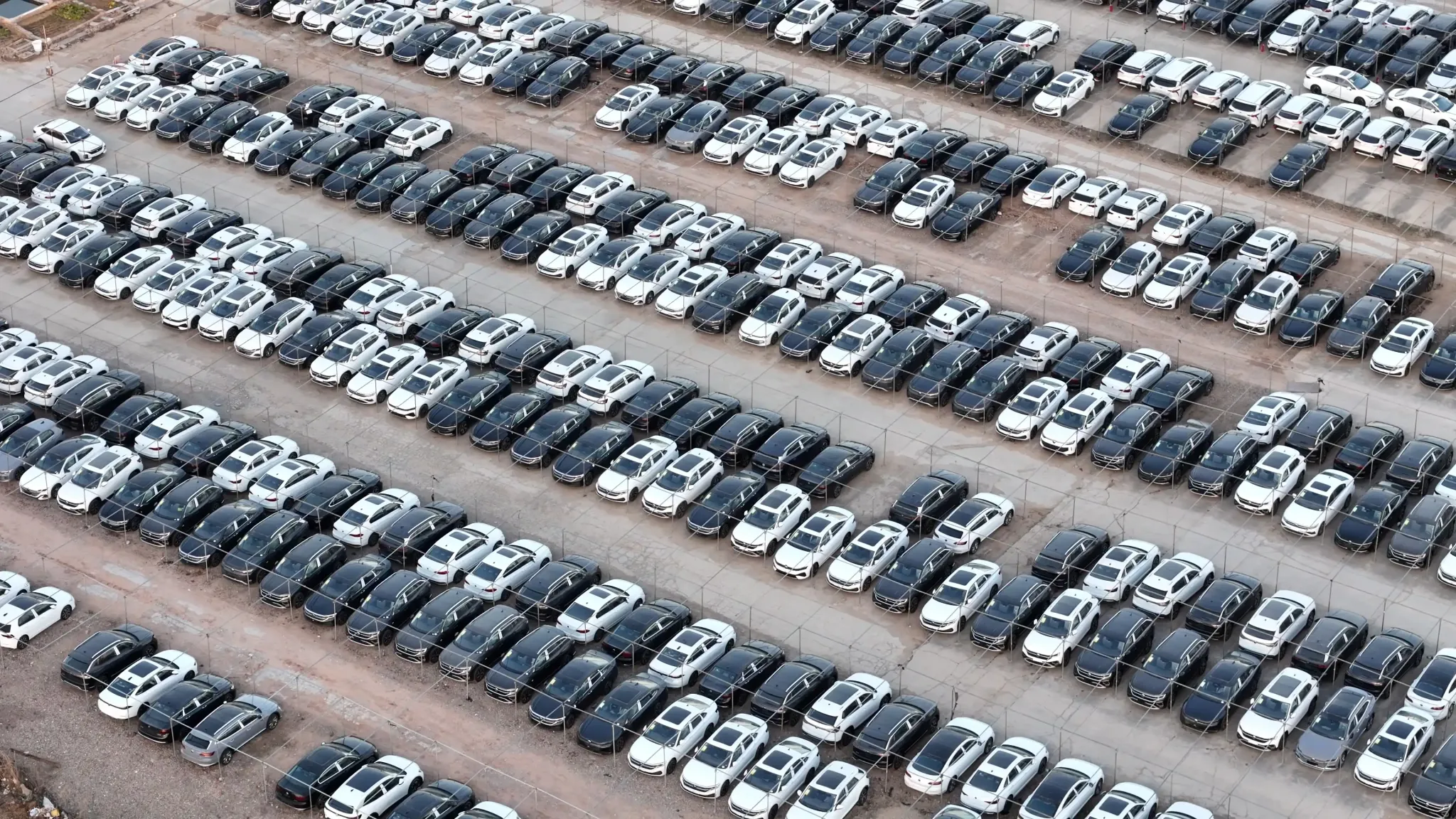 Toyota Corolla ready for export at Tianjin port